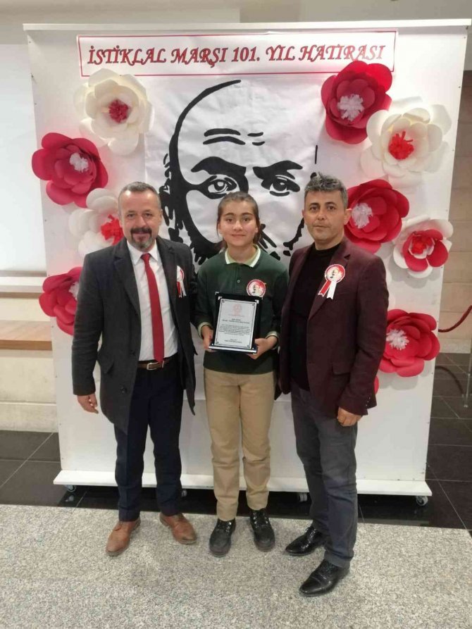 İ̇stiklal Marşı Okuma Yarışması’nda Köyceğizli Yıldız Birinci Oldu