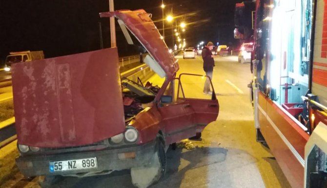 Samsun’da İki Otomobil Çarpıştı: 6 Yaralı