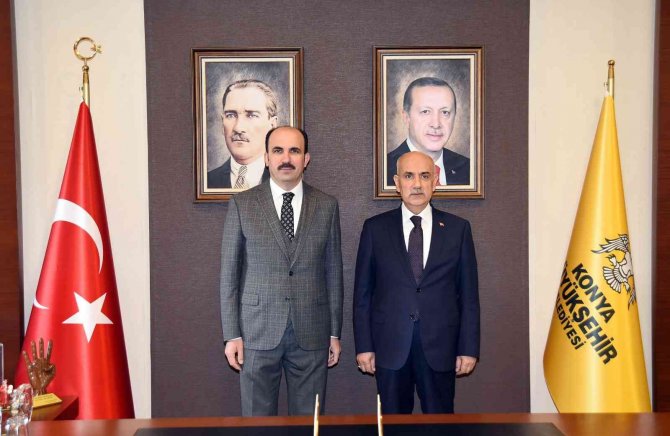 Bakan Kirişci, Konya Büyükşehir Belediye Başkanı Altay’ı Ziyaret Etti
