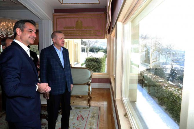 Cumhurbaşkanı Erdoğan’ın Yunanistan Başbakanı Miçotakis’le Yaptığı Görüşme Sona Erdi