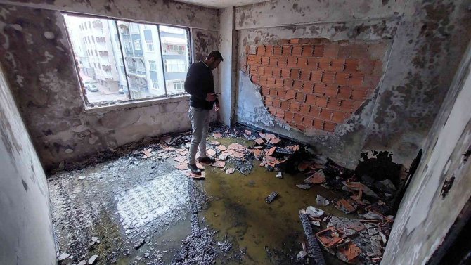 Samsun’da Evde Çıkan Yangında Bir Kişi Hastanelik Oldu