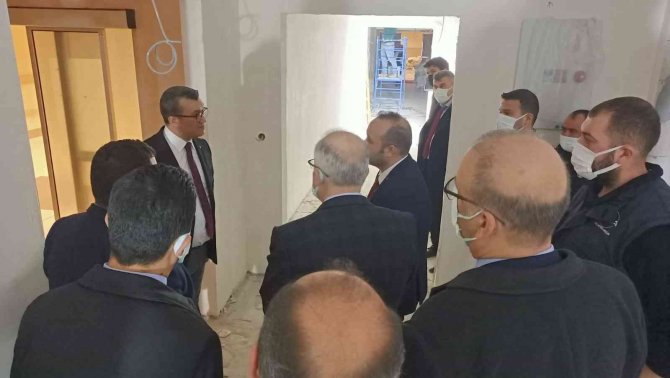 400 Bin Vatandaşa Hizmet Verecek Olan Anjiyo Merkezi’nin İnşaatı Sürüyor