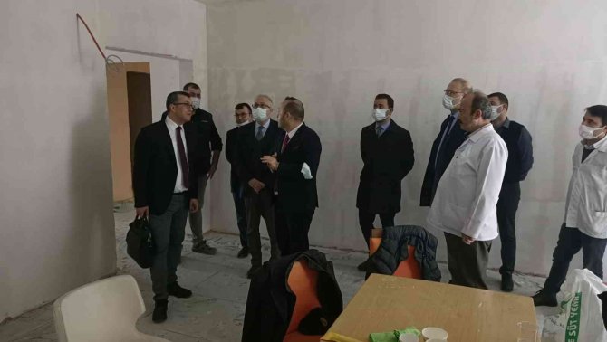 400 Bin Vatandaşa Hizmet Verecek Olan Anjiyo Merkezi’nin İnşaatı Sürüyor