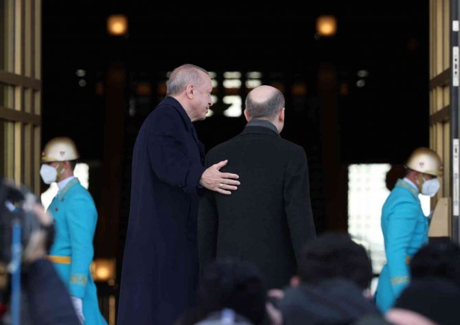 Cumhurbaşkanı Erdoğan, Almanya Federal Cumhuriyeti Şansölyesi Scholz’u Resmi Törenle Karşıladı