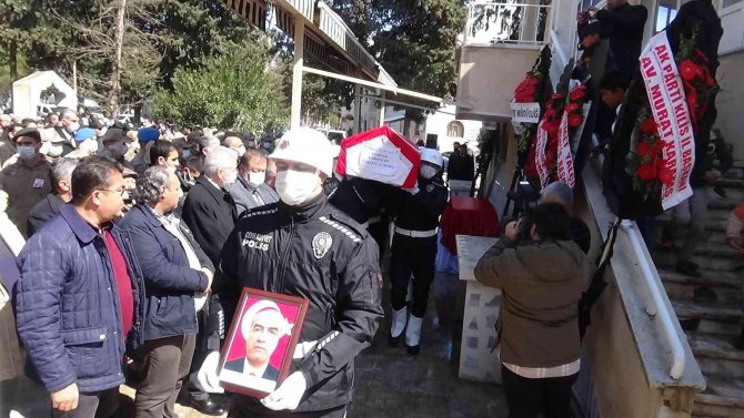 Görevi Başında Kalp Krizi Geçiren Komiser Yardımcısı Son Yolculuğuna Uğurlandı