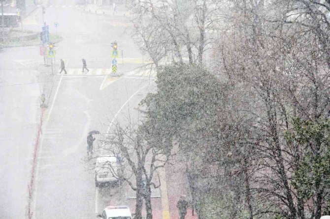 Samsun’da Kuvvetli Kar Yağışı