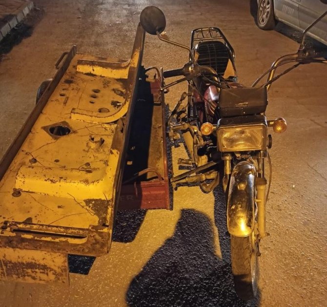 Şüpheli Motosiklet Çalıntı Çıktı