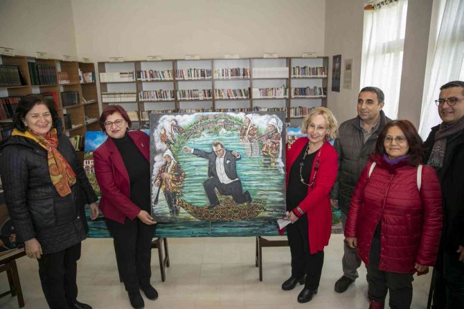 Gazi Çiftliğinde Ressam Nazan Kundak Sergisi Açıldı