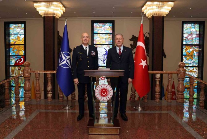 Bakan Akar, Nato Yüksek Müttefik Dönüşüm Komutanı Lavigne’yi Ağırladı