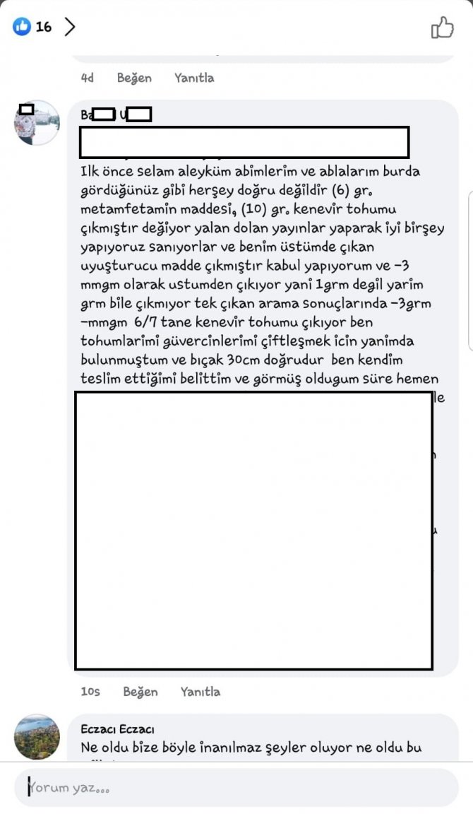 Üzerinden Uyuşturucu Çıkan Şahıstan İlginç Savunma: