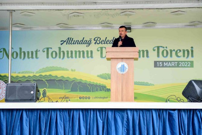 Altındağ’da Çiftçilere Sertifikalı Nohut Tohumu Dağıtıldı