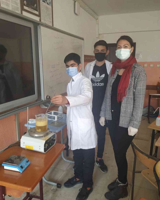 Köyceğiz’de Mesleki Ve Teknik Anadolu Lisesi’nde Atık Yağlardan Sabun Üretiliyor