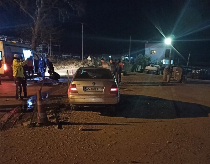 Manisa’da Refüje Çarpan Otomobil Takla Attı: 1 Ölü