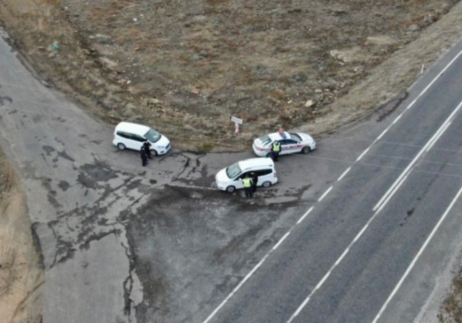 Jandarmadan Drone İle Trafik Denetimi