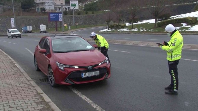 Sarıyer’de Dron Destekli Trafik Denetimi