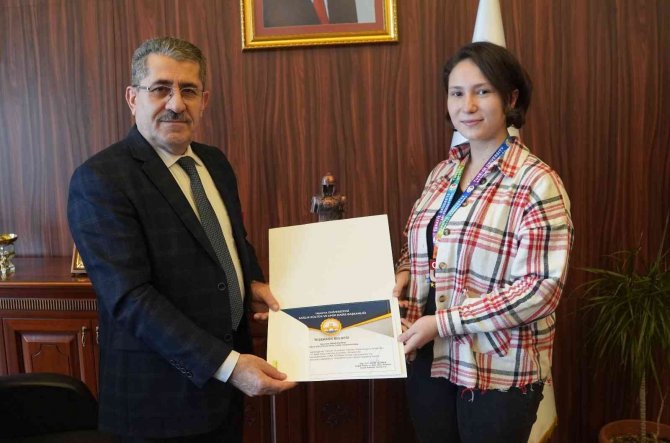 Türkiye Üçüncüsü Rektör Cebeci’yi Ziyaret Etti