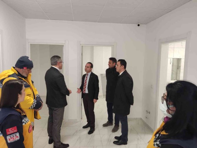 İ̇l Sağlık Müdürü Açıkgöz, 112 İstasyonu İnşaatını İnceledi