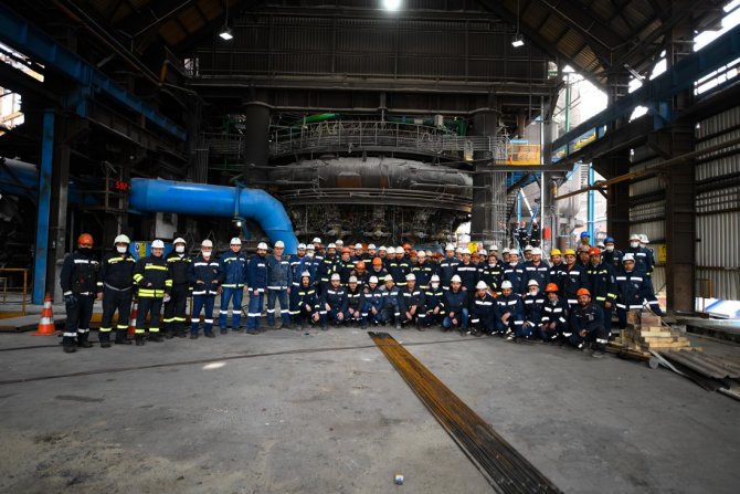 18 Milyon Dolarlık Yatırım Yapılan Yüksek Fırın Programlanan Tarihten Önce Faaliyete Alındı