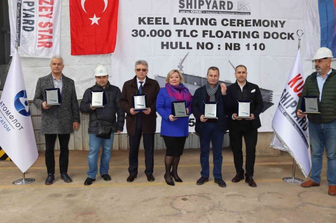 Atomflot Fsue İçin İnşa Edilen Yüzer Limanın ’Keel Laying’ Töreni Düzenlendi