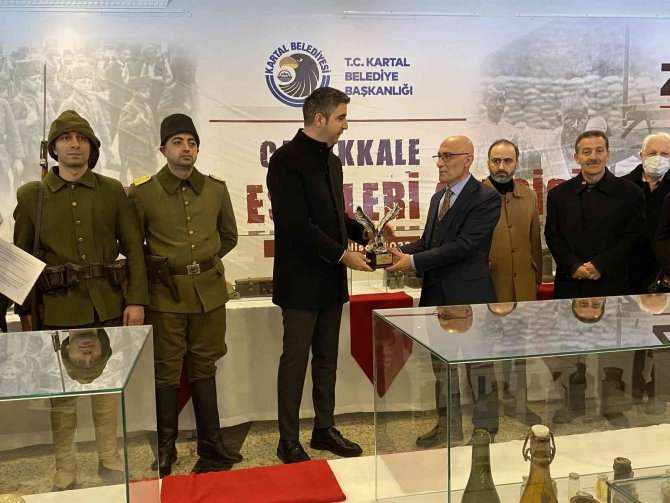 Çanakkale Zaferi’nin 107. Yıl Dönümünde, Kartal’da ‘Savaş Eserleri Sergisi’ Kapılarını Açtı