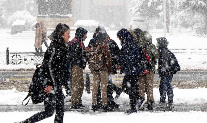 Bayburt’ta Eğitime Kar Tatili