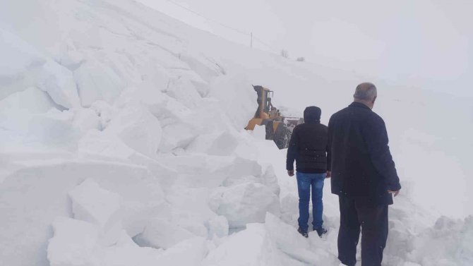 Bingöl’de Yol Açıldığı Sırada Çığ Düştü