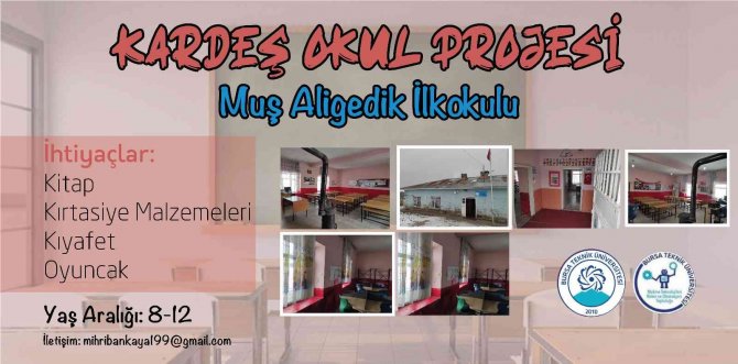 Üniversiteli Gençlerden İlkokul Öğrencilerine Hediye