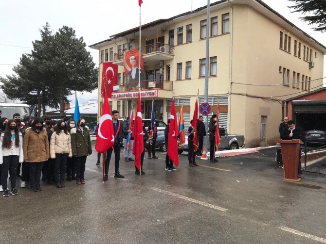 Arapgir’de Kar Altında 18 Mart Coşkusu