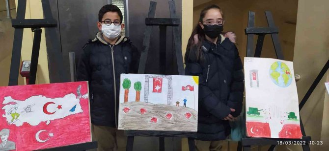 İ̇lkokul Öğrencilerinden Çanakkale Zaferi Sergisi