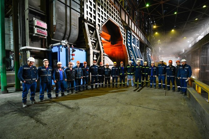 Revize Edilen ‘Konverter-3’ İle Sıvı Çelik Üretim Kapasitesi 120 Tona Ulaştı