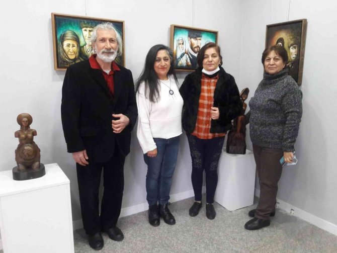 Karaşah Çiftinden “Kadınlar Resim-heykel Sergisi”