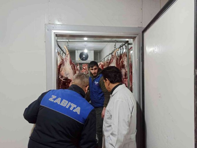 Salihli Zabıtasından Kasap Denetimi