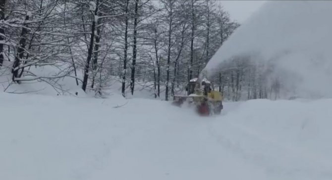 Ordu’da Kar Kalınlığı 2,5 Metreyi Geçti