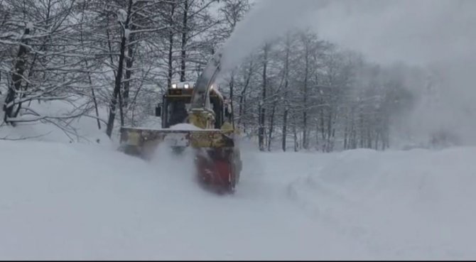 Ordu’da Kar Kalınlığı 2,5 Metreyi Geçti