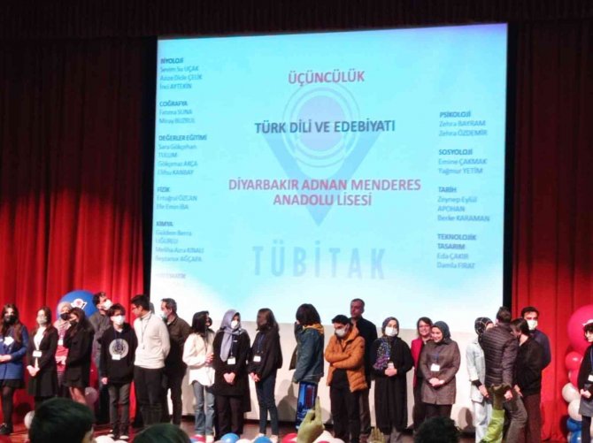 Tübi̇tak Lise Öğrencileri Araştırma Projeleri Yarışması’nda Diyarbakır 5 Birincilik Elde Etti