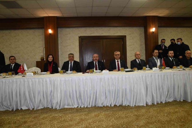 Tbmm Başkanı Şentop, Edirne’de Basın Mensuplarıyla Buluştu