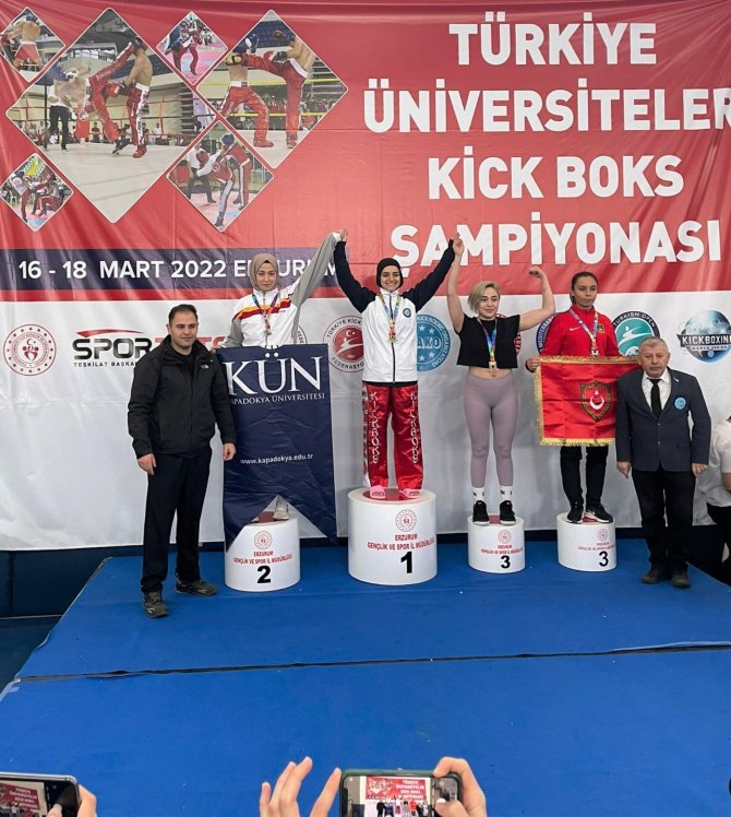 Kapadokya Üniversitesinden Kick Boks Şampiyonasında Gururlandıran Sonuç