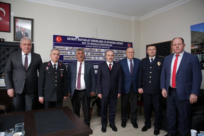 Vali Epcim, Muhtarlar Derneğini Ziyaret Etti