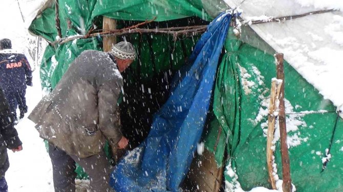 Batman’da Yoğun Kar Yağışı Nedeniyle Ahır Çöktü, 6 Hayvan Telef Oldu