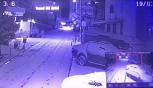 Bursa’da Karda Takla Atan Cip Saniye Saniye Kameralarda