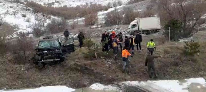 İ̇stanbul-ankara Yolunda Kaza Yapan Araç Takla Attı: 1 Yaralı