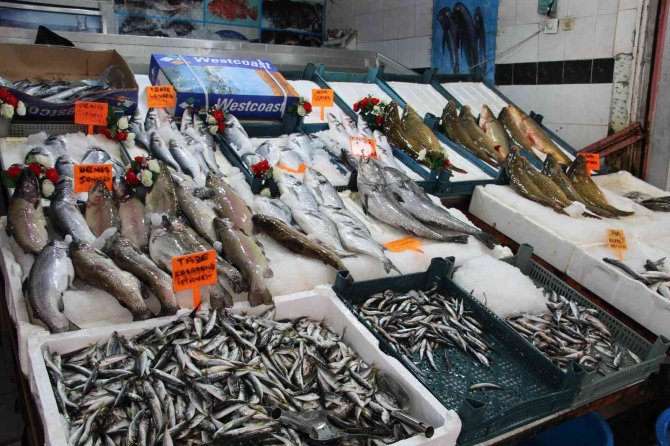 Kar Yağışlarıyla Birlikte Balık Tezgahlarında Hareketlilik