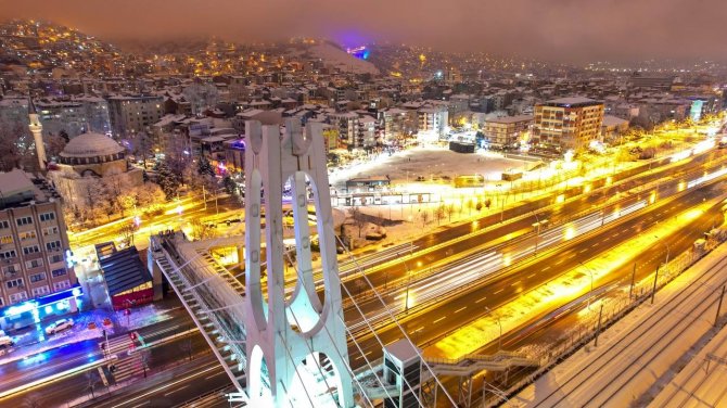 Kocaeli’nin Kış Manzarası Mest Etti