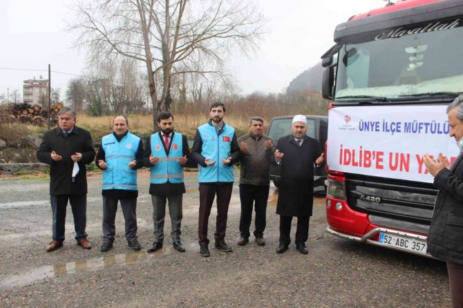 Ordu’dan İ̇dlib’e Kardeş Yardımı