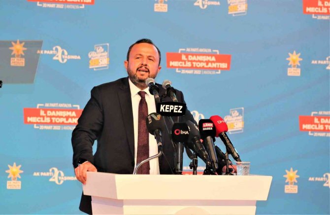 Ak Parti İ̇l Başkanı Taş: “20 Yıldır Milletimizin Yetki Verdiği Bir Lideri 6 Kişi Bir Araya Gelip Yıkamazsınız”
