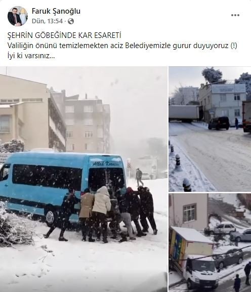 Sinop Belediye Başkanı İle Ak Parti Merkez İ̇lçe Başkanı ‘Kar’ Nedeniyle Atıştı