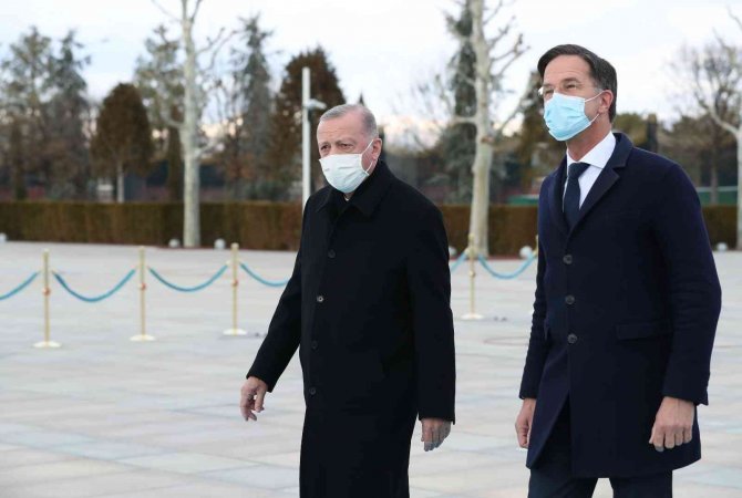 Cumhurbaşkanı Erdoğan, Hollanda Başbakanı Rutte’yi Resmi Törenle Karşıladı