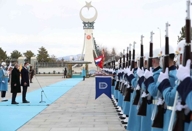 Cumhurbaşkanı Erdoğan, Hollanda Başbakanı Rutte’yi Resmi Törenle Karşıladı