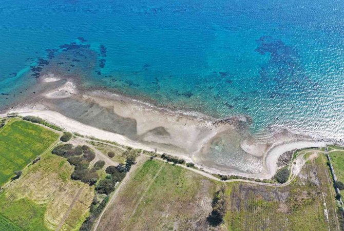 Datça’da Deniz Çekilince Liman Kalıntıları Ortaya Çıktı
