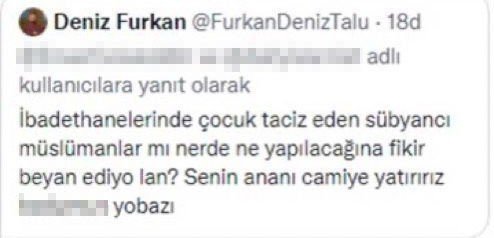 Dini Değerlere Hakaret Eden Deniz Furkan Talu’nun Aranmasına Devam Ediliyor